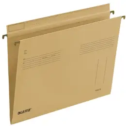 Hängemappe Leitz 1835-00-00 18350000 Serie 18 naturbraun, Karton 250g Reiterfalz, seitlich offen, Pack 25 Stk
