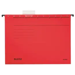 Hängemappe Leitz 1985-00-25 19850025 Alpha rot, Karton 275g, Pack 25 Stk