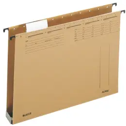 Hängesammler Leitz 1942-00-00 19420000 Alpha naturbraun, Karton 320g, 40mm-Kunststoffboden