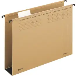 Hängesammler Leitz 1946-00-00 19460000 Alpha naturbraun, Karton 320g, 60mm-Hartpappeboden