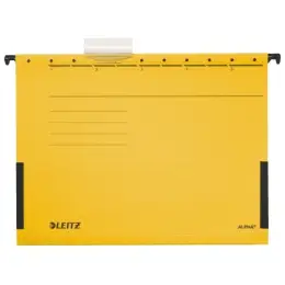 Hängetasche Leitz 1986-00-15 19860015 Alpha gelb, Karton 275g, Pack 25 Stk