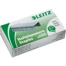 Heftklammern Leitz 5577-00-00 55770000 Nr.10 verzinkt, Pack 1000 Stk