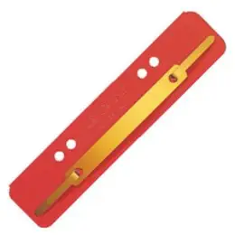 Heftstreifen Leitz 3701-00-25 37010025 rot, Karton, Metalldeckleiste, kurz, Pack 10 x 25 Stk