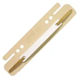 Heftstreifen Leitz 6130-00-12 61300012 sand, kurz, Karton, Kunststoffdeckleiste, einsteckbar, für Registratur und Hängehefter, Pack 25 Stk