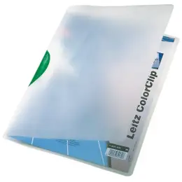 Klemmmappe Leitz 4175-00-55 41750055 ColorClip A4, Kunststoff (PP), transparent, Klemme grün, Pack 6 Stk