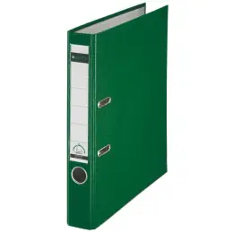 Ordner Leitz 1015-50-55 10155055 A4, 52mm, Pappe/PP-Folie, Wechselfenster, grün