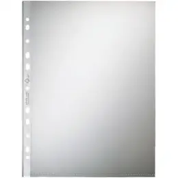 Prospekthüllen Leitz 4796-00-00 47960000 A4, Kunststoff (PP), Standard, genarbt, oben offen, transparent, Pack 100 Stk