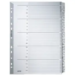 Buchstaben-Register Leitz 4328-00-00 43280000 A4 Buchstaben A-Z Karton 20-teilig grau