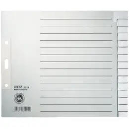 Blanko-Register Leitz 1224-00-85 12240085 A4 halbe Höhe, für A4, 15-teilig, blanko, Papier, verstärkte Tabs