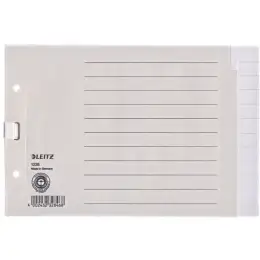 Register Leitz 1226-00-85 12260085 A5-quer 12-teilig Papier grau Tabs blanko verstärkt