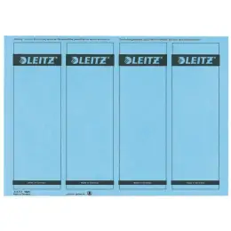 Ordner-Rückenschild Etiketten Leitz 1685-20-35 16852035 192 x 61,5 mm kurz/breit, selbstklebend, mit Aufdruck, blau, PC-beschriftbar, Inkjet Laser Kopierer, Pack 100 Stk/25 Blatt