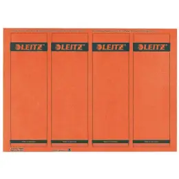 Ordner-Rückenschild Etiketten Leitz 1685-20-25 16852025 192 x 61,5 mm kurz/breit, selbstklebend, mit Aufdruck, rot, PC-beschriftbar, Inkjet Laser Kopierer, Pack 100 Stk/25 Blatt