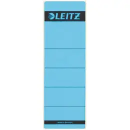 Ordner-Rückenschild Etiketten Leitz 1642-00-35 16420035 kurz/breit, selbstklebend, mit Aufdruck, blau, Pack 10 Stk