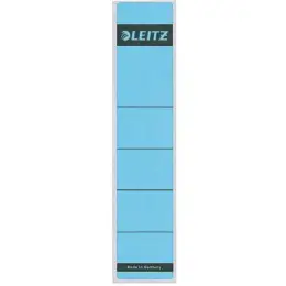 Ordner-Rückenschild Etiketten Leitz 1643-00-35 16430035 kurz/schmal, selbstklebend, mit Aufdruck, blau, Pack 10 Stk