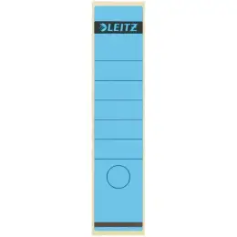 Ordner-Rückenschild Etiketten Leitz 1640-10-35 16401035 lang/breit, selbstklebend, mit Aufdruck, blau, Pack 100 Stk