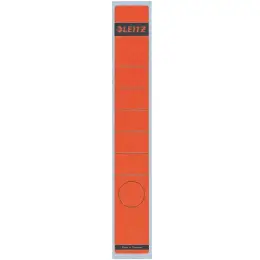 Ordner-Rückenschild Etiketten Leitz 1648-00-25 16480025 lang/schmal, selbstklebend, mit Aufdruck, rot, Pack 10 Stk