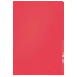Sichthüllen Leitz 4000-00-25 40000025 A4, Kunststoff (PP), transparent, rot, Pack 100 Stk