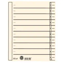 Trennblatt Leitz 1657-00-11 16570011 A4 verstärkt chamois, Pack 100 Stk