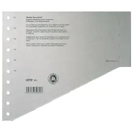 Staffel-Trennblätter Leitz 1651-00-85 16510085 für A4, grau, Pack 100 Stk