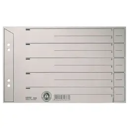 Trennblatt Leitz 1656-00-85 16560085 A5-quer grau, Pack 100 Stk