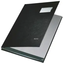 Unterschriftenmappe Leitz 5701-00-95 57010095 10 Fächer, schwarz