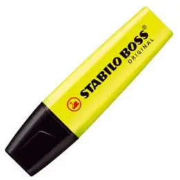 Textmarker Stabilo 70/24 Boss Original 2-5mm, Keilspitze, gelb