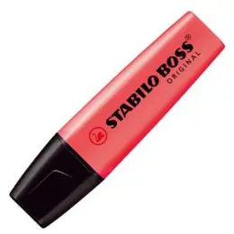 Textmarker Stabilo 70/40 Boss Original 2-5mm, Keilspitze, rot