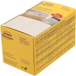 Frankieretiketten Avery Zweckform 3435 135 x 38 mm endlos, doppelt, weiß, selbstklebend, Pack 1000 Stk