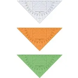Geometrie-Dreieck Aristo 1550 Geodreieck Hypotenuse 160mm ohne Griff, Pack 10 Stk