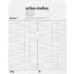 Ersatzregister Arlac 827.00 08270001 16x20cm, für 888 Telefonnummern, für arlac-index No. 101, 127