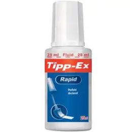 Korrekturflüssigkeit Tipp-Ex 8119143 Rapid schnelltrocknend, perfekt deckend, weiß, Flasche 25ml