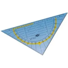 Geometrie-Dreieck Wedo 525 52 5, 52.5 Hypotenuse 16cm Plexiglas transparent