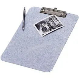 Klemmbrett Wedo 57670 57 670 A4, Kunststoff, grau, Klemmer oben