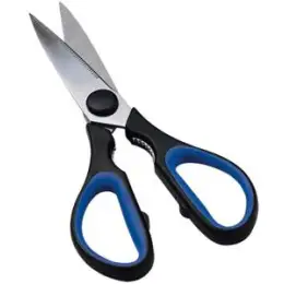 Allzweckschere Wedo 97985 979 85 Soft-Cut Länge: 21cm, Gummigriff schwarz/blau Edelstahl