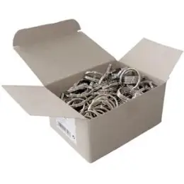 Schlüsselringe Wedo 2623025 262 3025 Metall 25mm silber glanzvernickelt, Pack 100 Stk