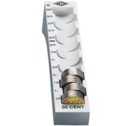 Münzrille Wedo 160705037 160 705037 lichtgrau, 50 Cent