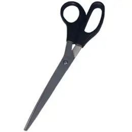 Edelstahlschere Wedo 97710N 977 10N Länge: 25,5 cm, schwarzer Kunststoffgriff (ABS), rostfreier Edelstahl