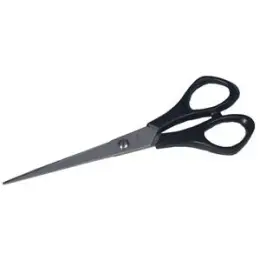 Edelstahlschere Wedo 97765N 977 65N Länge: 16 cm, schwarzer Kunststoffgriff (ABS), rostfreier Edelstahl, spitz