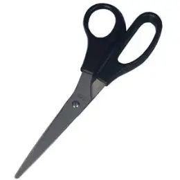 Edelstahlschere Wedo 9778N 977 8N Länge: 21 cm, schwarzer Kunststoffgriff (ABS), rostfreier Edelstahl