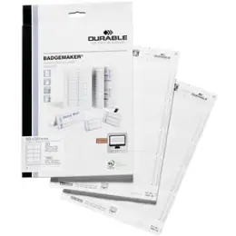 Einsteckschilder Durable 1456-02 145602 Badgemaker 60x90mm A4, für 8003/8106/8603/8612, Pack 160 Stk