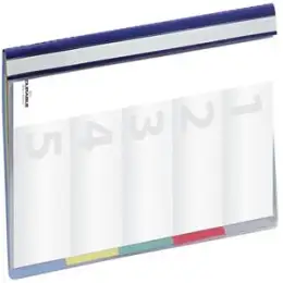 Schnellhefter Durable 2557-06 255706 Divisoflex blau A4 Kunststoff (PVC) 4 Zwischenblätter Tabs beschriftbar