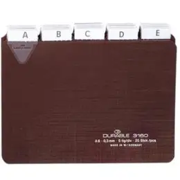 Leitregister Durable 3160-11 316011 A6-quer, Tabs, Kunststoff (PP)