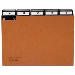 Leitregister Durable 4255-11 425511 A5-quer, A-Z, Preßspan, inkl. Schildchen 1-31