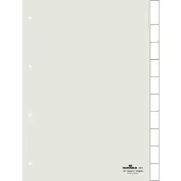 Register Durable 6821-19 682119 A4 10teilig Kunststoff (PP) transparent blanko