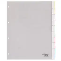 Zahlen-Register Durable 6831-19 683119 A4-überbreit 1-10 Kunststoff (PP) transparent