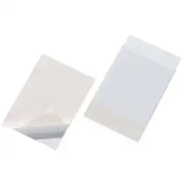 Beschriftungsfenster Durable 8076-19 807619 Pocketfix 105x148mm selbstklebend, mit Einsteckschildern, Pack 10 Stk