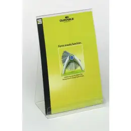 Prospektspender Durable 8594-19 859419 A4-hoch, schräg, transparent, für 200 Blatt