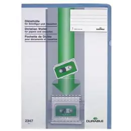 Diktathülle Durable 2347-06 234706 A4 blau