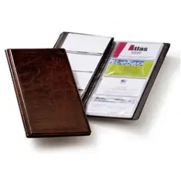 Visitenkartenbuch Durable 2380-11 238011 Visifix 96 96 Karten, braun