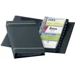 Visitenkarten-Ringbuch Durable 2385-58 238558 Visifix anthrazit 200 Karten matte Folie